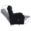 vidaXL Stand up Massage Chair Black Fabric