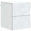 vidaXL Wall-Mounted Bedside Cabinet White 34.5 x 33 x 40 cm