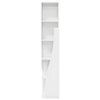 vidaXL Corner Cabinet High Gloss White 27.5x27x140cm Engineered Wood