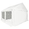 vidaXL Party Tent White 400 x 300 x 282 cm PVC and Galvanised Steel