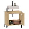 vidaXL Sink Cabinet Sonoma Oak 58x33x60 cm Engineered Wood