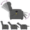 vidaXL Electric Stand up Massage Recliner Chair Dark Grey Fabric