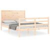 vidaXL Bed Frame without Mattress Double Solid Wood