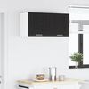 vidaXL Hanging Cabinet 2 pcs Black Oak and White 40 x 31 x 40 cm