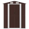 vidaXL Garden Shed Dark Brown 192x855x223 cm Galvanised Steel
