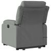 vidaXL Electric Stand up Massage Recliner Chair Dark Grey Fabric