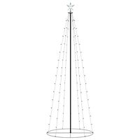 vidaXL Christmas Cone Tree 100 Warm White LEDs Decoration 70x180 cm