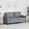 vidaXL 2-Seater Sofa Light Grey 140 cm Fabric
