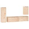 vidaXL 4 Piece TV Cabinet Set Solid Wood Pine