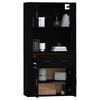 vidaXL Highboard Black Engineered Wood
