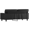 vidaXL 2-Seater Sofa Black 140 cm Faux Leather