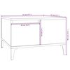 vidaXL Coffee Table Grey Sonoma 55x55x36.5 cm Engineered Wood
