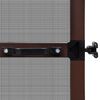 Brown Hinged Insect Screen for Doors 100 x 215 cm