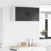vidaXL Kitchen Cabinet with Door Black 80 x 31 x 40 cm Engineered Wood
