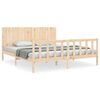 vidaXL Bed Frame without Mattress Super King Size Solid Wood Pine
