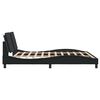 vidaXL Bed Frame without Mattress "Zadar" Black 180x200 cm Super King Faux Leather