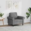 vidaXL Sofa Chair Dark Grey 60 cm Velvet