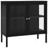 vidaXL Sideboard | Black | Powder-coated steel | Medium | Sideboard