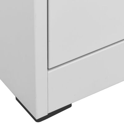 vidaXL Filing Cabinet Light Grey 46x62x72.5 cm Steel