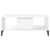 vidaXL Coffee Table High Gloss White 90x50x36.5 cm Engineered Wood