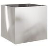 vidaXL Planters 2 pcs Silver 49x47x46 cm Stainless Steel
