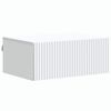 vidaXL Wall-Mounted Bedside Cabinet White 49 x 34.5 x 20 cm