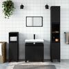 vidaXL Bathroom Cabinet Black 30x30x190 cm Engineered Wood