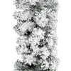 vidaXL Christmas Garland with Flocked Snow Green 10 m PVC