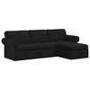 vidaXL Sofa Black 245 x 138 x 80 cm Fabric