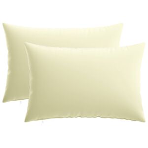 vidaXL Cushion Cover 2 pcs HEERLEN Cream 30 x 50 cm Polyester