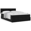 vidaXL Ottoman Bed with Mattress Black Double Velvet