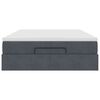 vidaXL Ottoman Bed with Mattress Dark Grey Double Velvet