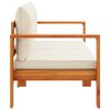 vidaXL Garden Sofa with Cushions 2-Seater Solid Wood Acacia