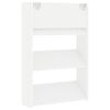 vidaXL Wall Shoe Cabinet White 60x18x90 cm Engineered Wood