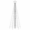vidaXL LED Christmas Tree with Spikes 220 LEDs Cold White 180 cm