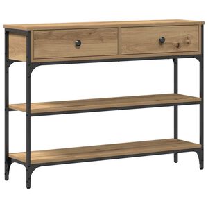 vidaXL Console Table Artisan Oak 100 x 25 x 75 cm Engineered Wood