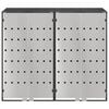 vidaXL Wheelie Bin Storage for 2 Bins Anthracite 136 x 77.5 x 115.5 cm