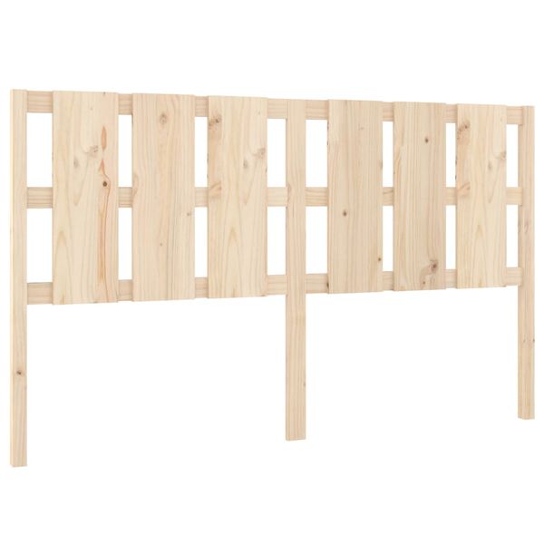 vidaXL Bed Headboard 185.5x4x100 cm Solid Wood Pine