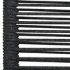 vidaXL 7 Piece Garden Dining Set Black Cotton Rope and Steel