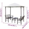 vidaXL Garden Pavilion with Table and Benches 2.5x1.5x2.4 m