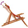 vidaXL Folding Beach Chairs 2 pcs Red Fabric