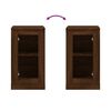 vidaXL Sideboards 2 pcs Brown Oak 37.5x35.5x67.5 cm Engineered Wood