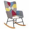 vidaXL Rocking Chair Patchwork Fabric