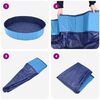 vidaXL Foldable Dog Swimming Pool Folding Blue 160 x 160 x 30 cm PVC