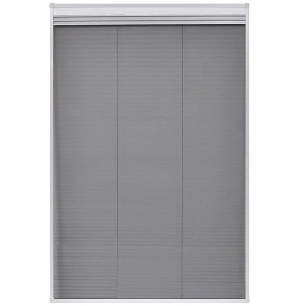vidaXL Plisse Insect Screen for Windows Aluminium 80x120 cm with Shade