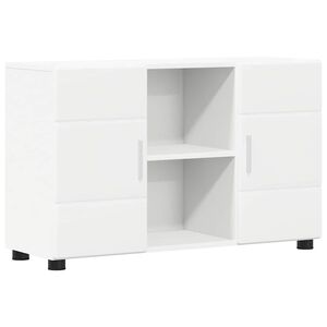vidaXL Sideboard with Door White 88.5 x 30.5 x 55.5 cm Engineered Wood