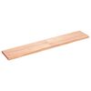 vidaXL Bathroom Countertop Light Brown 160x30x(2-4)cm Treated Solid Wood