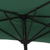 vidaXL Garden Parasol with Aluminium Pole Green 270x144 cm Half