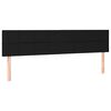 vidaXL LED Headboard Black 160x5x78/88 cm Fabric