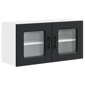 vidaXL Dishwasher Panel Kalmar Black 80 x 31 x 40 cm Engineered Wood